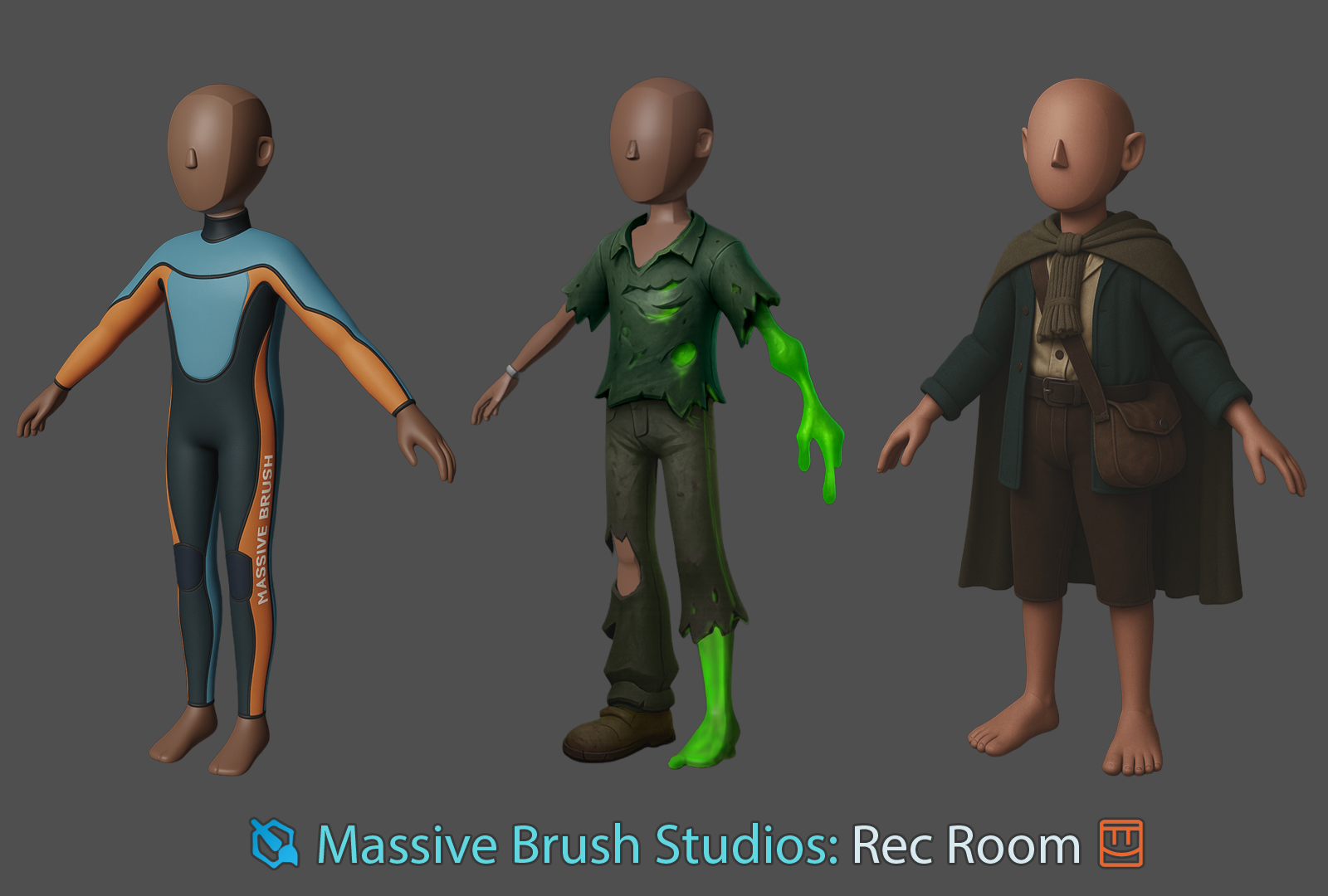 Massive Brush Studios character concepts for Rec Room